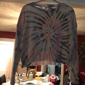 Tie dye long sleeve thermal shirts